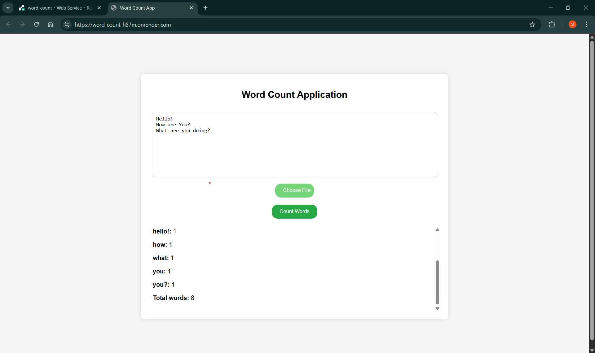 Word Counter